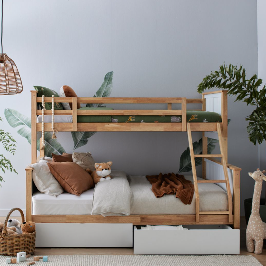 Classic design met by a sturdy build and space-saving functionality, the range of kids beds