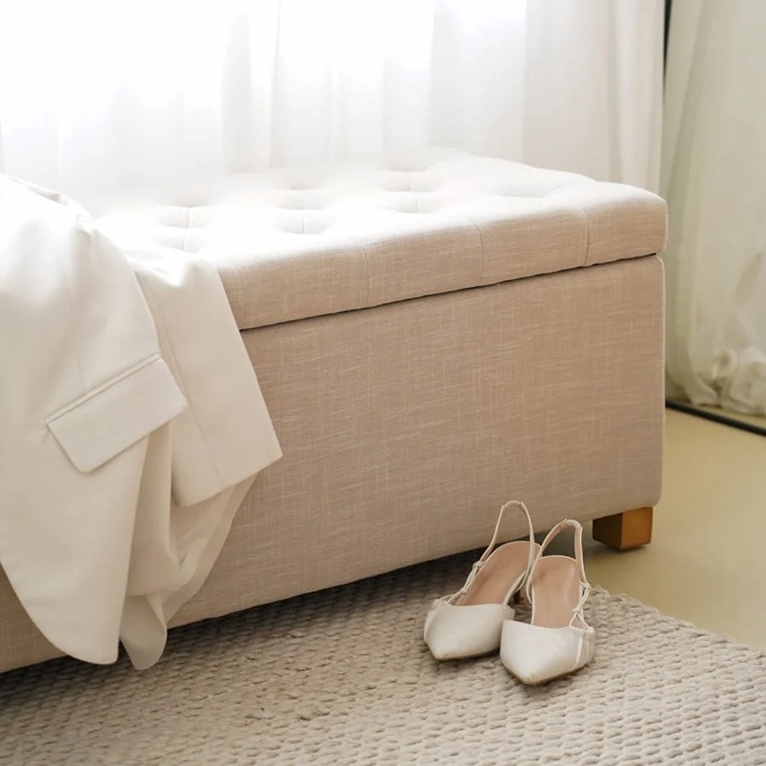 Ashlee Blanket Box Linen